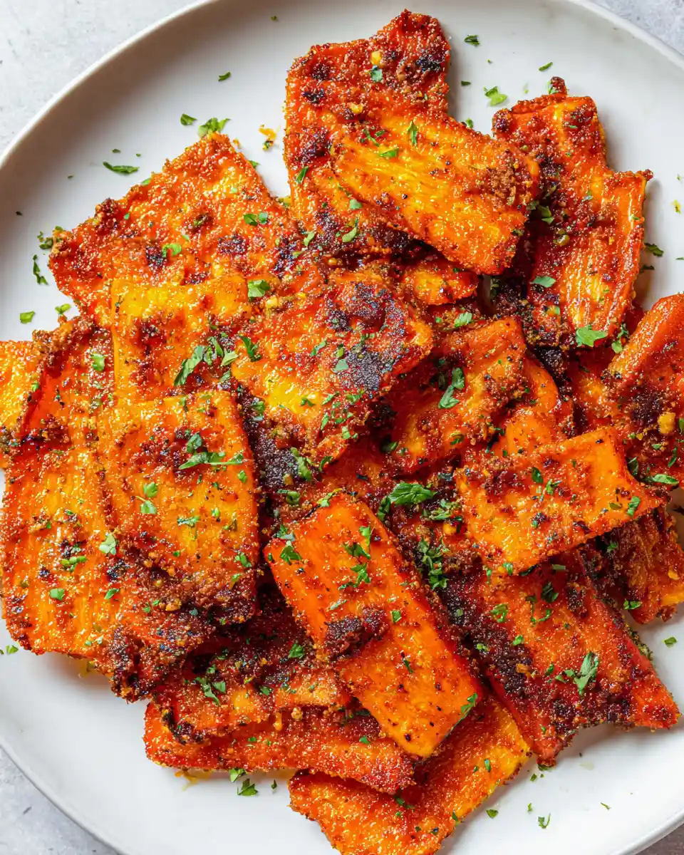 Quick Crispy Parmesan Carrots