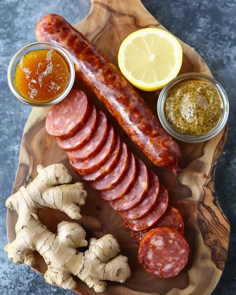 Apricot Kielbasa Slices 1 Ingredients for apricot kielbasa slices